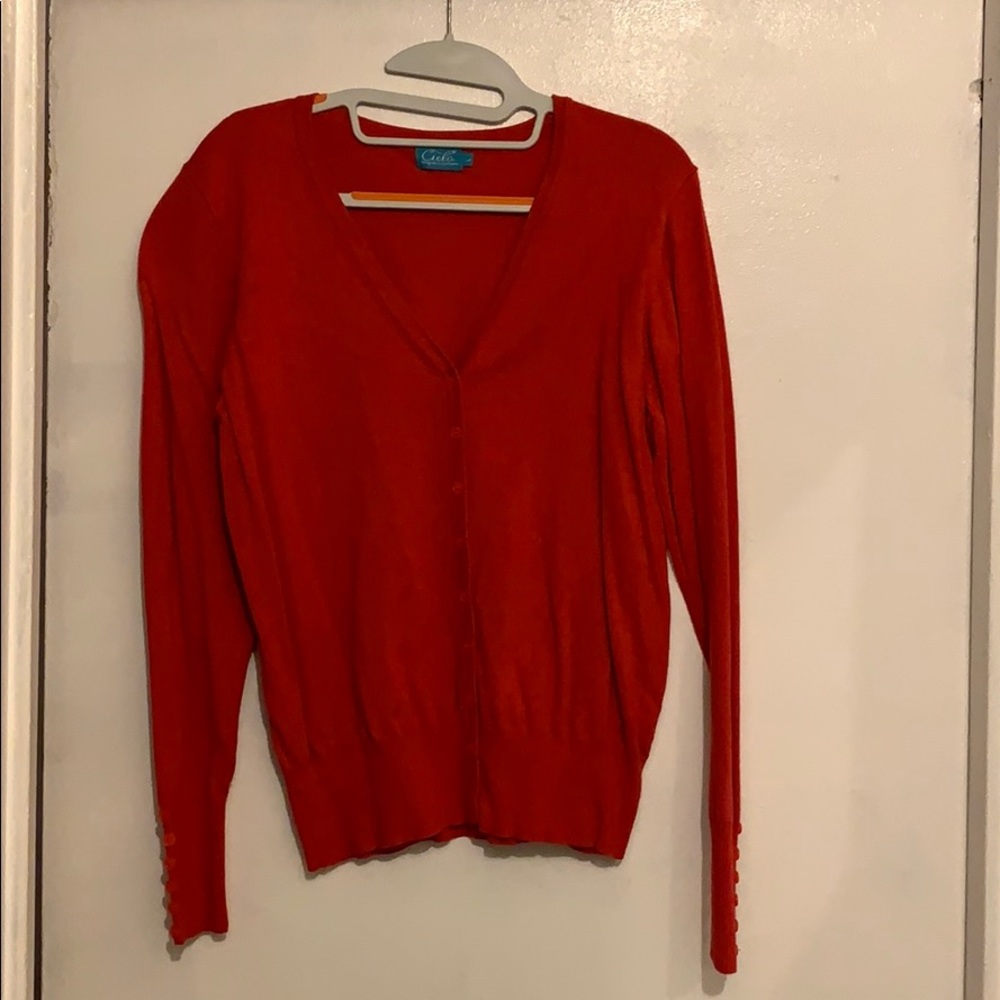 Red/Orange Cardigan